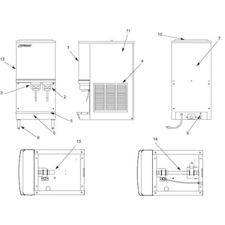 Follett Fitting, Water Inlet PD502415